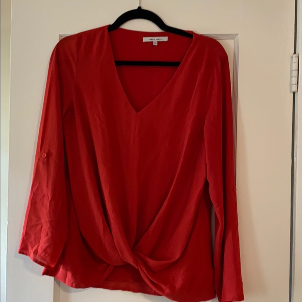 Naked Zebra twist front top